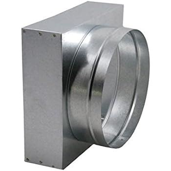 ac metal box|Square to Round Transition Box .